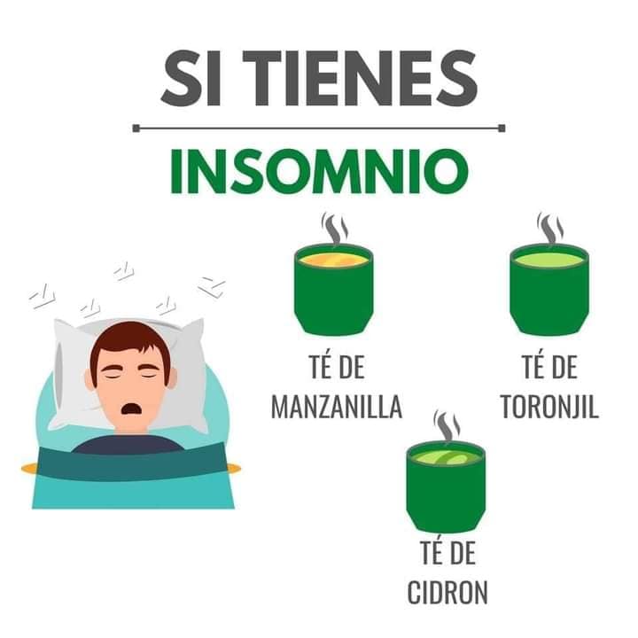 Remedio natural para combatir el insomnio: Manzanilla, Toronjil y Te de Cidron