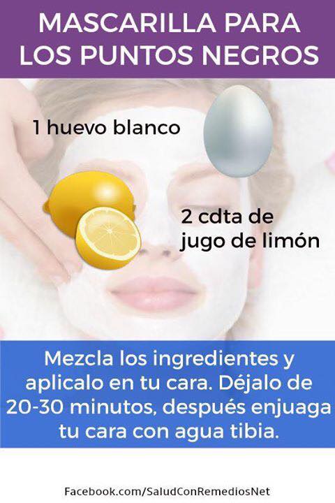 Mascarilla casera para eliminar los puntos negros