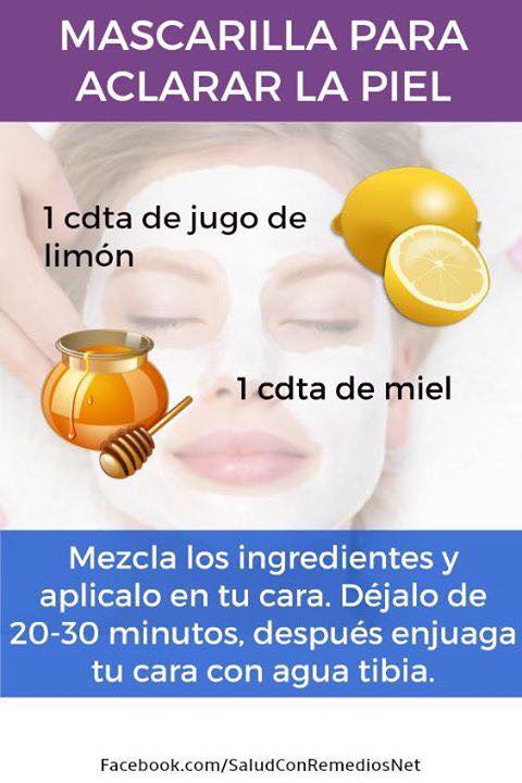 Mascarilla casera para aclarar la piel de forma natural