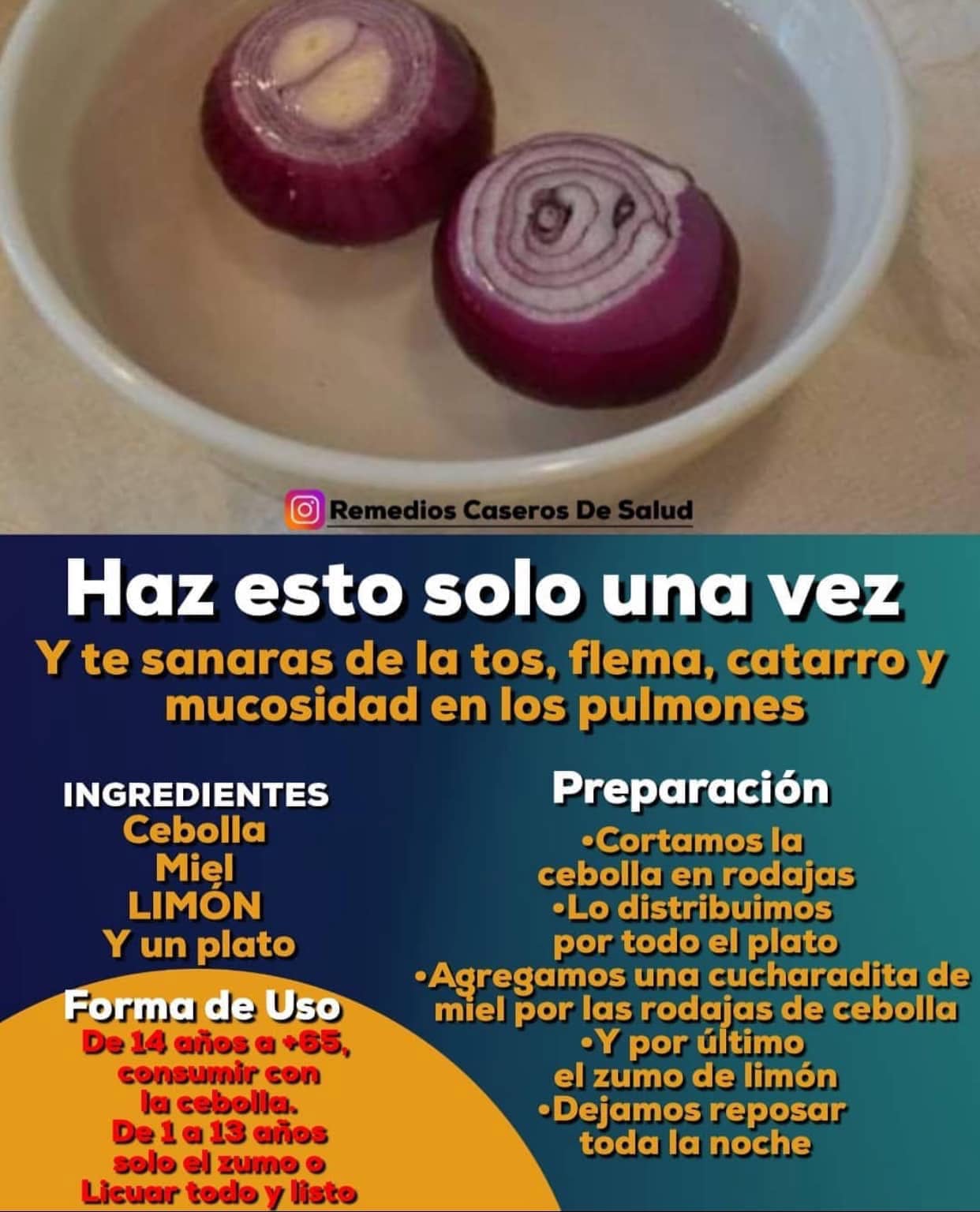 Remedio Natural para la Tos y Mucosidad: Cebolla, Miel y Limon