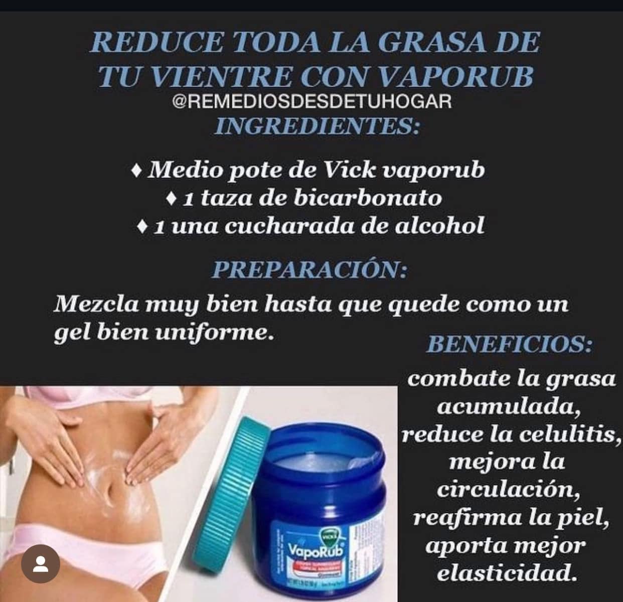 Reduce la Grasa Abdominal con Vicks Vaporub: Remedio Natural Efectivo