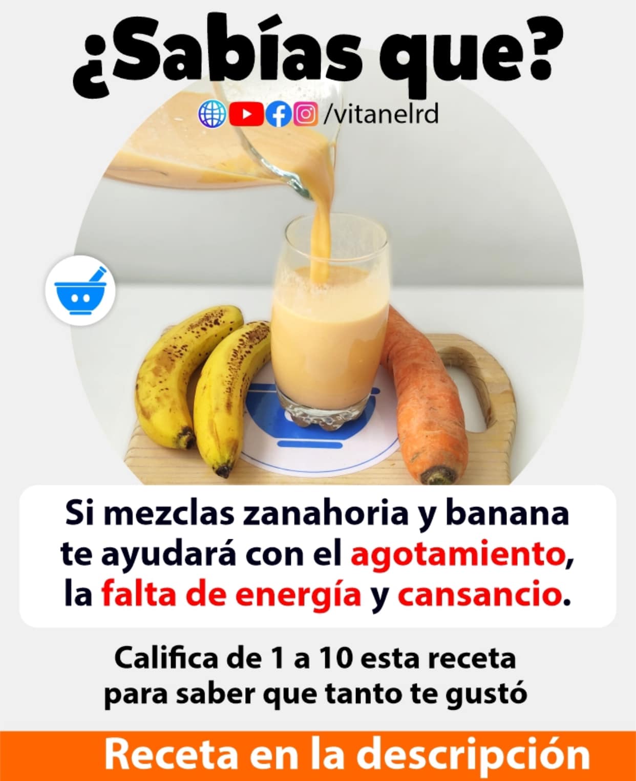 Beneficios de Mezclar Zanahoria y Banana para Combatir el Agotamiento