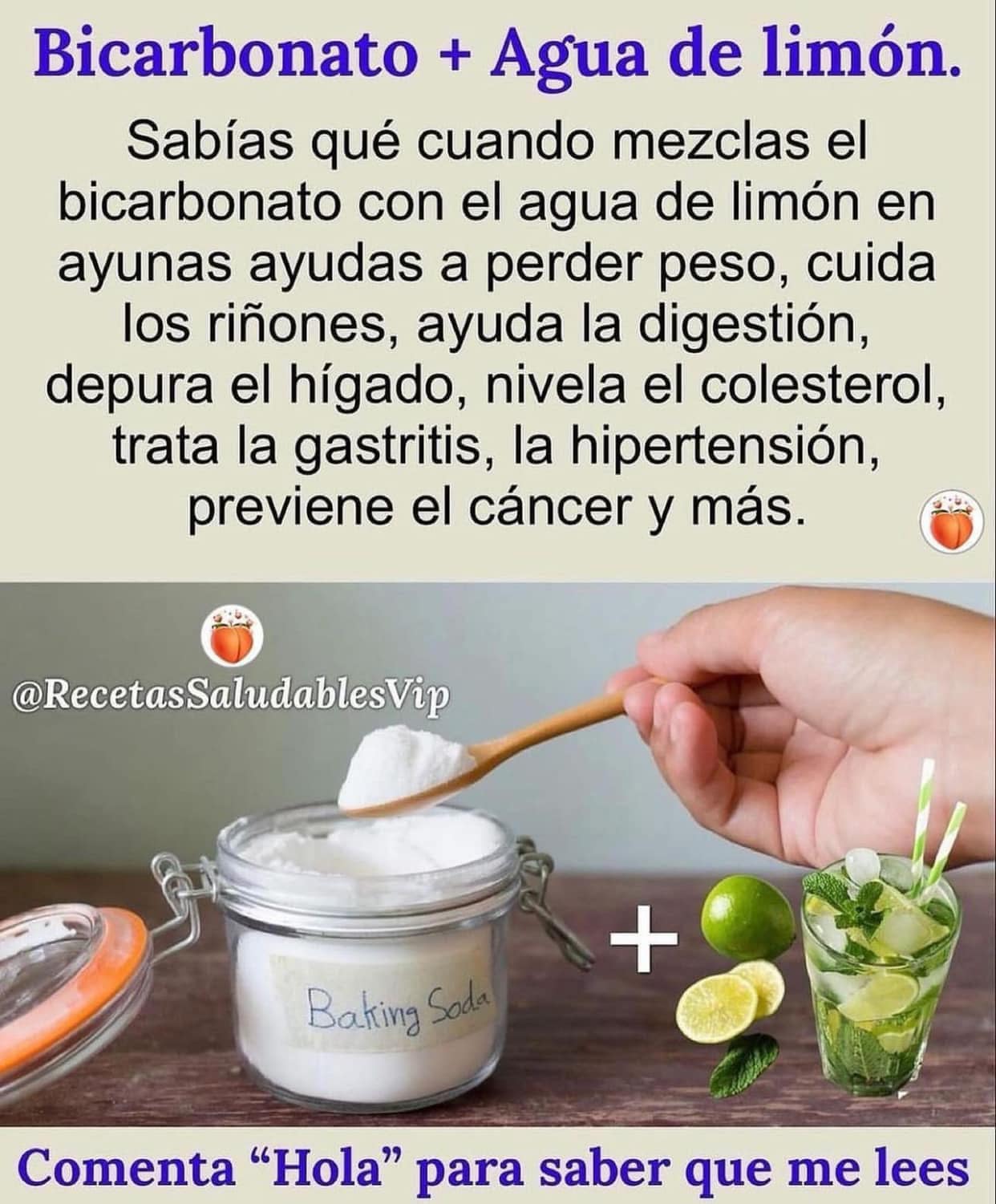 Beneficios del Bicarbonato de Sodio con Agua de Limon para la Salud