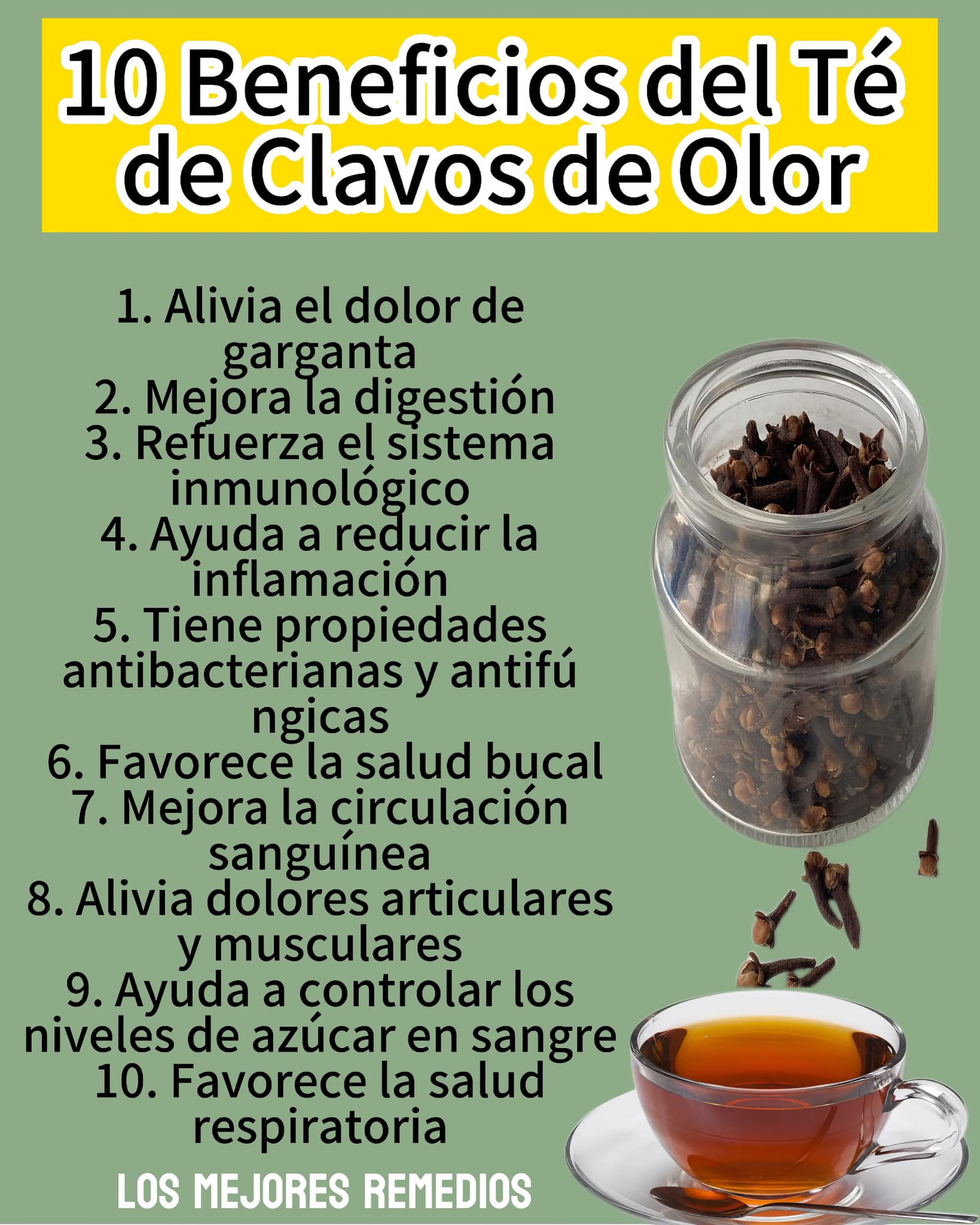 Descubre los 10 beneficios del te de clavos de olor para tu salud