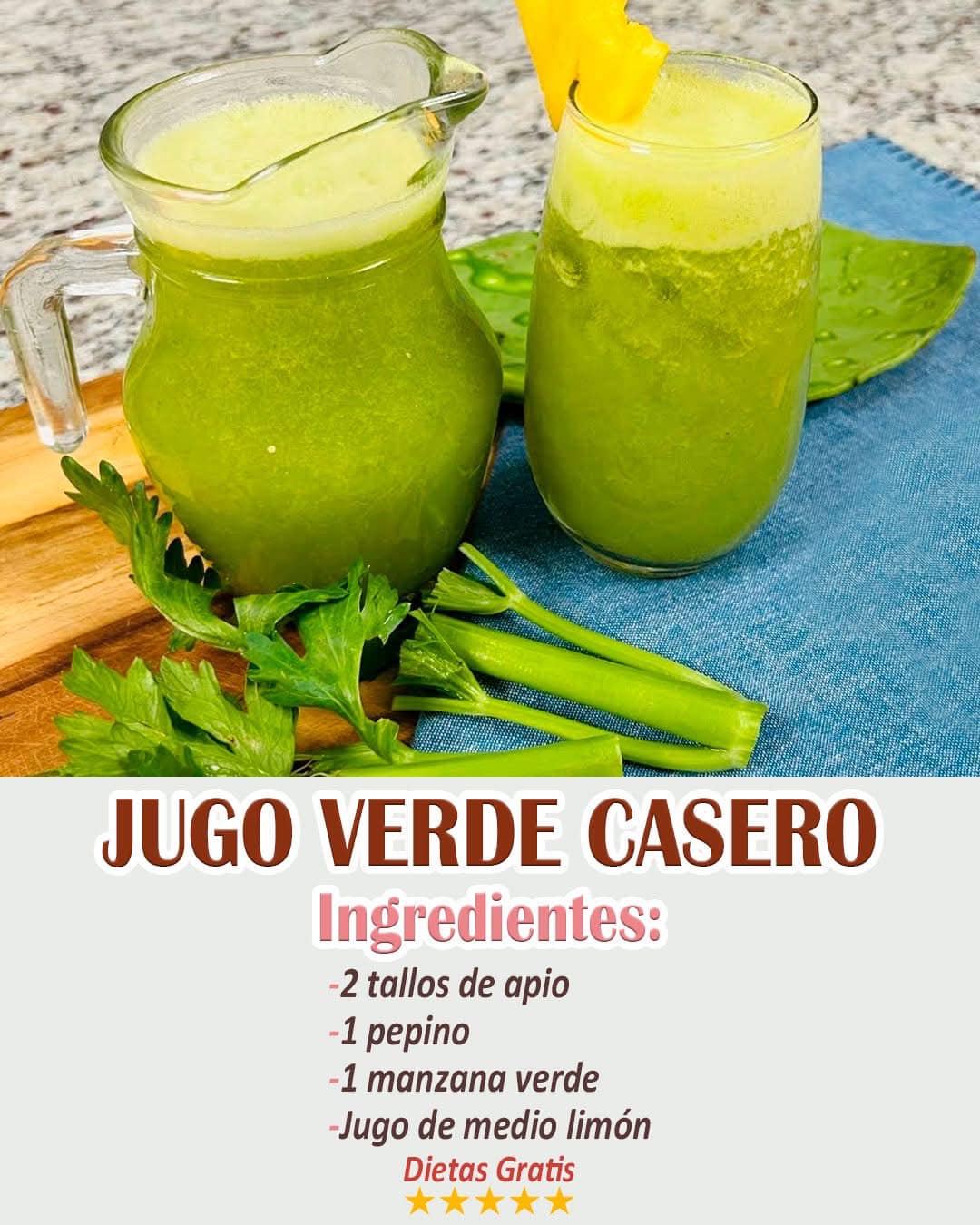 Refrescante Batido Verde para la Salud Digestiva