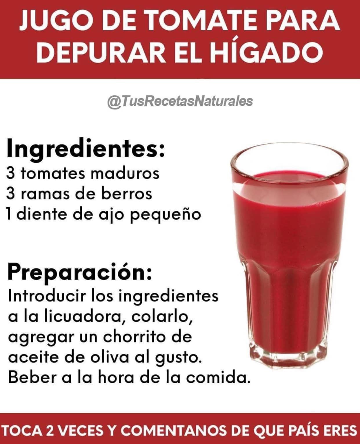 Jugo de Tomate: Un Remedio Natural para Depurar el Higado