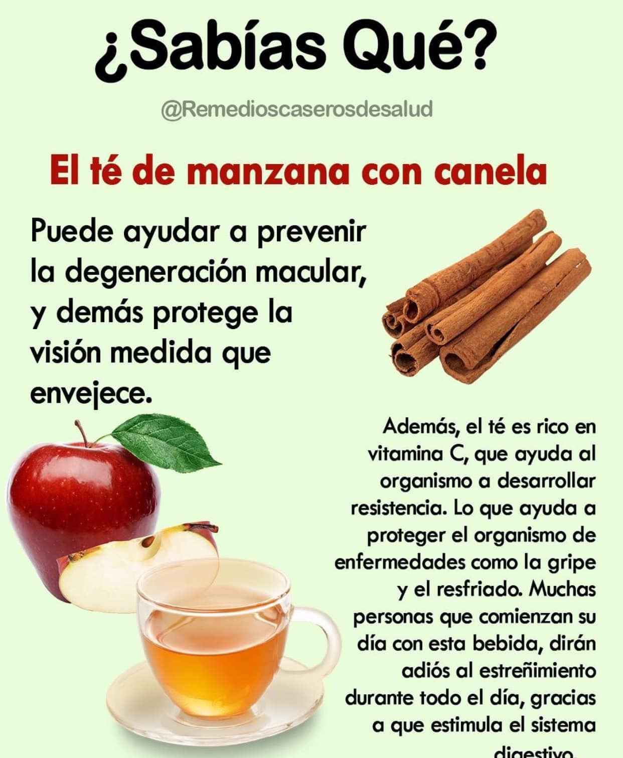 Te de Manzana con Canela: Un Remedio Natural para la Salud Visual y Digestiva