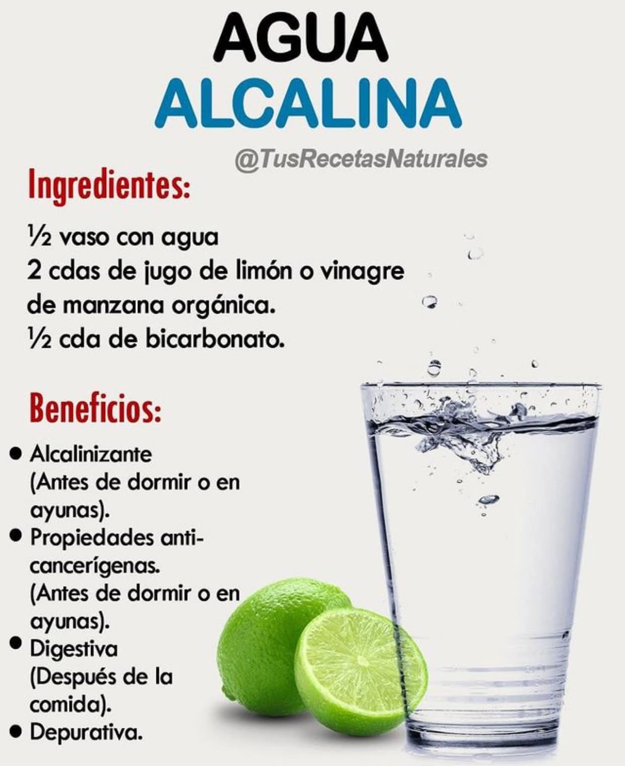 Remedio Natural Alcalinizante con Limon y Bicarbonato